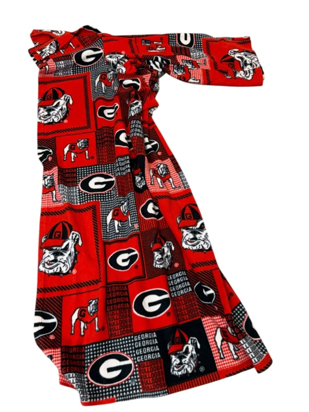 University of Georgia UGA DAWGS Bulldogs Red Team Logo Snuggie Wearable Blanket
